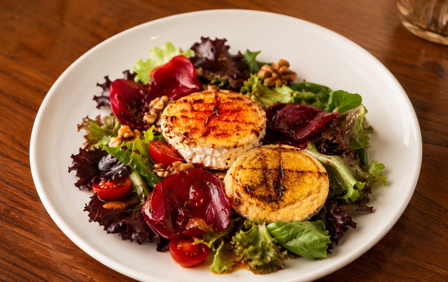 Ensalada de queso de cabra